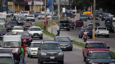 El bulevar del norte era uno de los más congestionados antes que comenzaran a ejecutarse las nuevas obras. Foto: Yoseph Amaya.