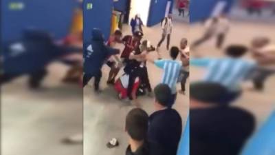 Aficionados argentinos propinaron una salvaje golpiza a dos ciudadanos croatas. Foto cortesía