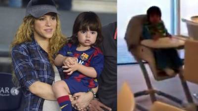 Shakira con su pequeño Milan.