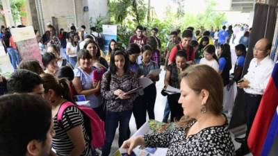 Imagen de archivo.Miles de personas asistieron a la segunda edición de Expo Becas de la Unah-vs en 2019.