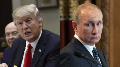 El presidente de EEUU, Donald Trump y el presidente ruso, Vladimir Putin.