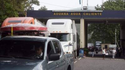 La aduana de Agua Caliente en Honduras.