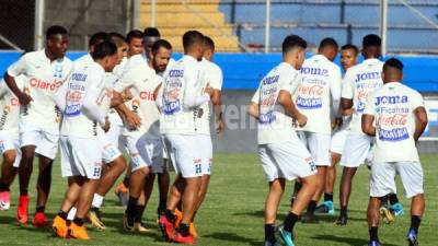 La Selección de Honduras entrenó en el estadio Nacional de Tegucigalpa.