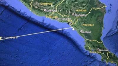 El tuit en mención fue el emitido el lunes sobre un posible tsunami que afectaría frontera entre El Salvador y Nicaragua.