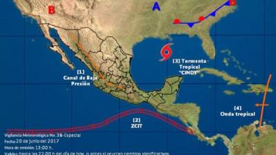 La tormenta ha estado casi estacionada durante las últimas horas.