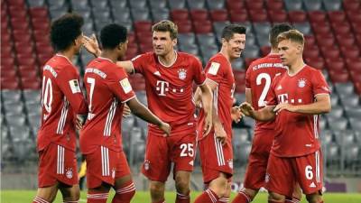 El Bayern Múnich demuestra desde el principio que es el gran favorito para lograr esta temporada un noveno título consecutivo en la Bundesliga. Foto EFE