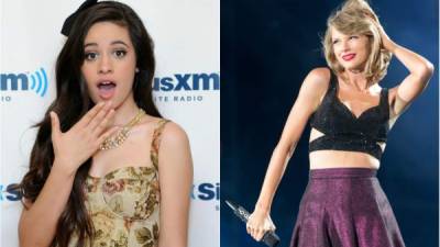 Las cantantes Camila Cabello y Taylor Swift.