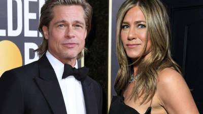 Brad Pitt y Jennifer Aniston coincidieron el los premios Golden Globes 2020, en donde ambos estaban nominados.