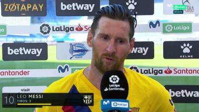Lionel Messi lamentó que el FC Barcelona no ganó la Liga de España.