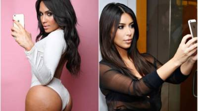 Es tanta la obsesión que hasta imita los poses de la famosa socialité Kim Kardashian.