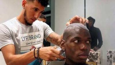 Esta es la foto que acompaña el 'post' del barbero de Paul Pogba que tanto revuelo ha causado.