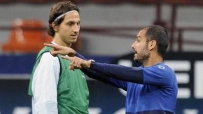 Pep y Zlatan Ibrahimovic fueron al final enemigos en el Barcelona.