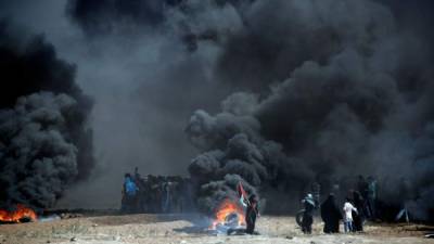 Al menos 60 personas murieron durante las protestas en la Gaza contra la apertura de la embajada de EEUU en Israel./AFP.