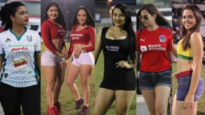 El partido de ida del repechaje entre Platense y Olimpia ha contado con la presencia de hermosas chicas en el estadio Excélsior de Puerto Cortés.