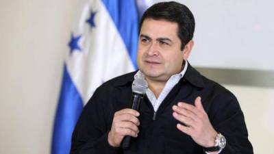 El presidente de Honduras, Juan Orlando Hernández.