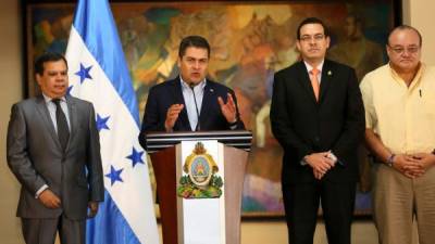 El presidente Juan Orlando Hernández anunció ayer en Casa de Gobierno el Programa Presidencial de Empleo y Oportunidades.