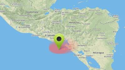 El sismo ocurrió a 73 kilométros de La Unión, El Salvador.