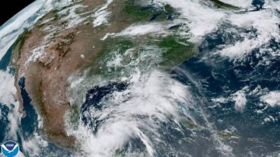 Fotografía donde se muestra la localización de la tormenta tropical Cristóbal ayer miércoles a las 12:06 hora local.