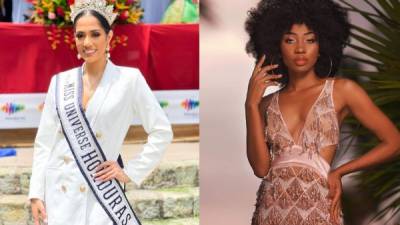 Cecilia Rossel, Miss Honduras Universo 2020, entregó la corona a su sucesora Rose Meléndez.