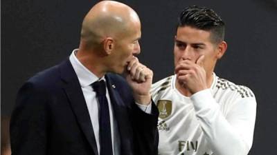 Zidane se refirió a James Rodríguez y su situación en el Real Madrid.