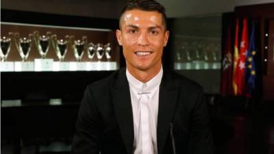 Cristiano Ronaldo durante la entrevista para Real Madrid TV.