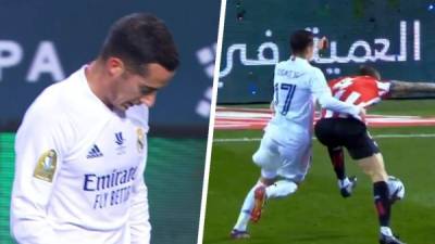 Lucas Vázquez ha vivido una horrible noche en el Real Madrid-Athletic de Bilbao de la Supercopa de España.