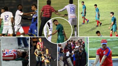 Las imágenes que dejó la goleada que le endosó el Olimpia (5-0) al Marathón en el cierre de la primera vuelta (novena jornada) del Torneo Clausura 2020 de la Liga SalvaVida de Honduras. Fotos Ronald Aceituno, Johny Magallanes y David Romero