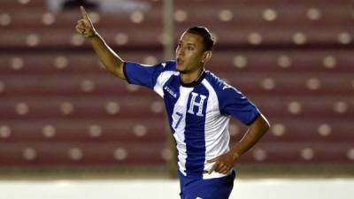 Erick Andino marcó su segundo gol de la Copa Centroamericana. Foto AFP