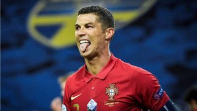 Cristiano Ronaldo, durante un partido con la Selección de Portugal. Foto EFE