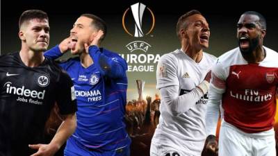 Eintracht Frankfurt-Chelsea y Valencia-Arsenal son los duelos de semifinales de la Europa League.
