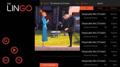 Por los momentos esta app cuenta con una demostración de “Despicable Me 2”.