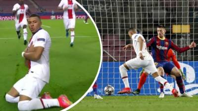 Kylian Mbappé marcó un golazo contra el Barcelona en el Camp Nou.