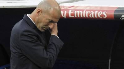 Zidane, DT del Real Madrid. FOTO EFE.