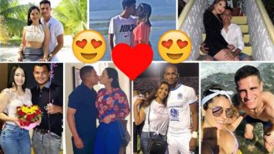 Se celebra el Día de los Enamorados y las parejas del fútbol hondureño derrochan amor en las redes sociales.