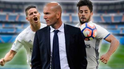 Zidane en la presente campaña ha banqueado a James e Isco.