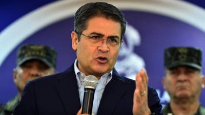 El presidente de Honduras, Juan Orlando Hernández.