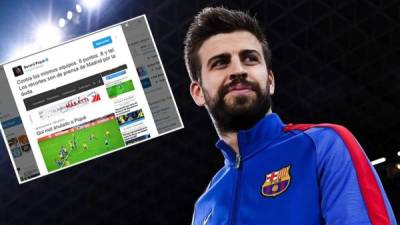 Gerard Piqué publicó un mensaje en Twitter que está levantando polvo.