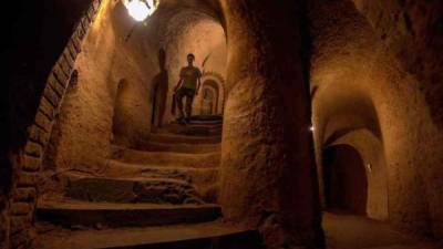 El laberinto subterráneo es hoy, una de las principales atracciones turísticas de Armenia. Foto.AFP