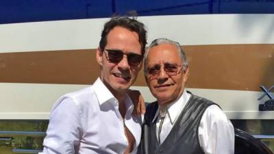 Marc Anthony y su padre Felipe Muñiz