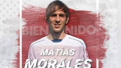 Matías Morales es nuevo refuerzo del Olimpia, cuenta con 28 años de edad.