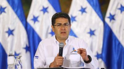 El presidente de Honduras, Juan Orlando Hernández. Foto de archivo.