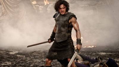 Kit Harington en la cinta 'Pompeya'.