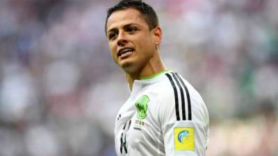 Javier Hernández es el goleador de México. FOTO AFP.