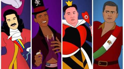 El artista Saint Hoax retrató esta vez a trece líderes mundiales como villanos de Disney en una serie de imágenes llamadas 'Polivillains'.