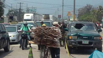 Atropellado en San Pedro Sula un señor de la tercera edad.