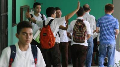 En ningún centro educativo se suspendieron las clases ayer. Foto: Cristina Santos