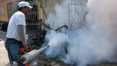 Se desarrollan operativos de fumigación en barrios y colonias de San Pedro Sula.