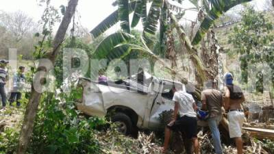El accidente ocurrió a eso de las 11 de la mañana en la carretera entre Gracias, Lempira y Santa Rosa de Copán.