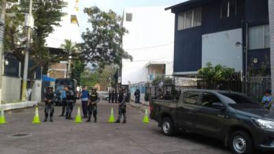 Oficinas militarizadas de la DIECP en Tegucigalpa.