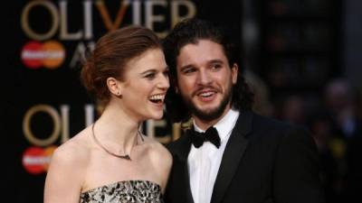 Rose Leslie y Kit Harington se casarán el 23 de junio. Foto: AFP.